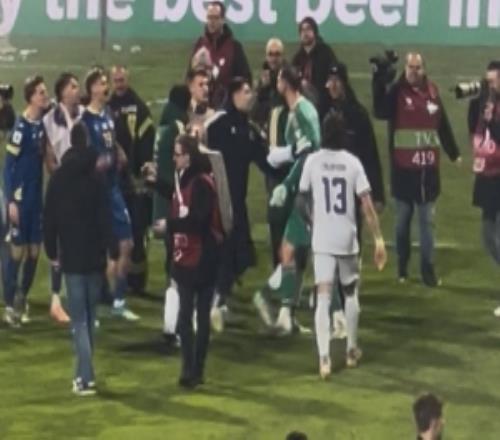 憋屈意大利出局多纳鲁马疑似与波黑起冲突，博努奇赶紧飞奔劝架