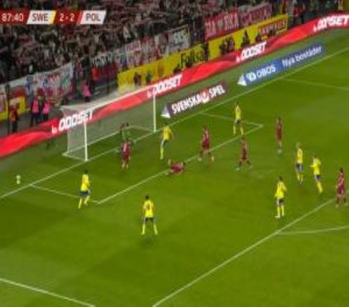 絕殺約克雷斯88分鐘破門，瑞典32領(lǐng)先波蘭