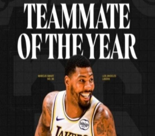 湖人官方海報：祝賀斯瑪特入圍年度最佳隊友獎候選名單