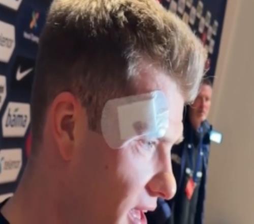 瑟爾洛特頭部被撞后表示無礙：我沒事，幸運的是沒有腦震蕩