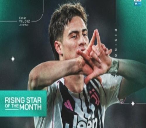 4場(chǎng)2球2助！伊爾迪茲當(dāng)選意甲3月最佳年輕球員