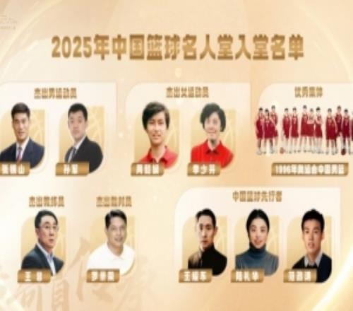 2025中國籃球名人堂入堂儀式將于4月11日至12日在湖南桑植舉辦
