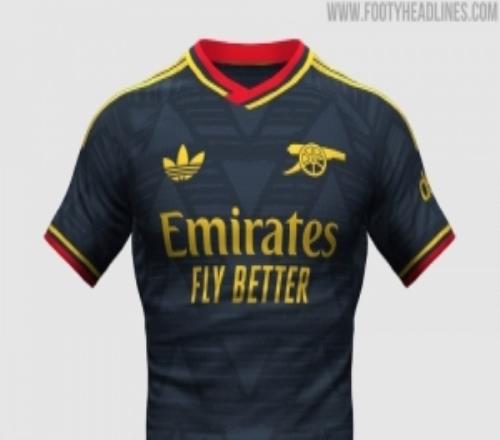 阿森納新賽季客場球衣諜照：199193年”爛香蕉“球衣的反轉版本