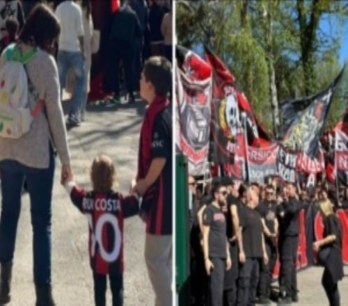 米體：即將對陣那不勒斯，4000名米蘭球迷涌向基地為球隊助威