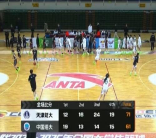 CUBAL女籃天津財(cái)大力克中國海大陳雨欣28+12張榮荷23分