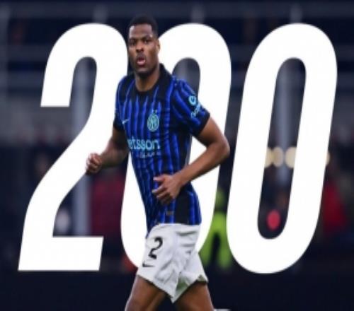 鄧弗里斯達(dá)成國(guó)米生涯200場(chǎng)比賽里程碑，貢獻(xiàn)25球26助