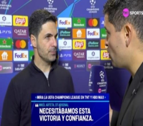 阿爾特塔：葡體是一個非常難纏的對手，我們非常需要這場勝利