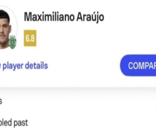 歐冠單場犯規(guī)7+并且未吃牌，M阿勞霍是近9個賽季后衛(wèi)首人