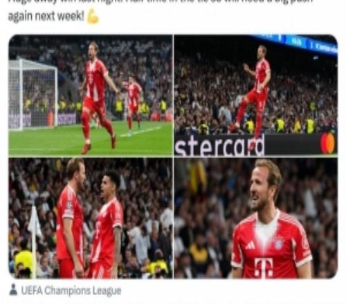 凱恩社媒：昨晚取得重要的客場勝利，下周需要再次奮力拼搏