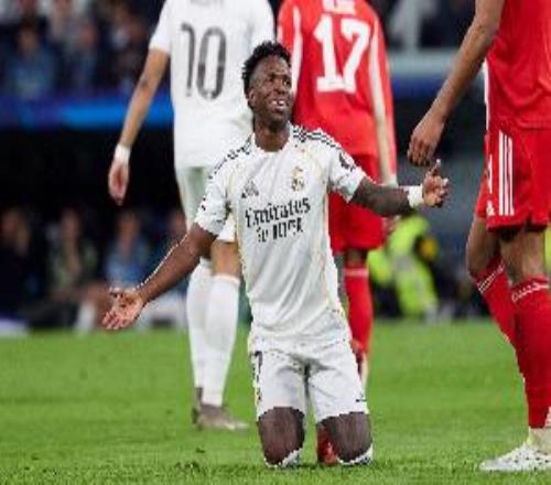 范德法特：受到輕微碰撞維尼修斯就倒地，接著又向裁判索要紅牌