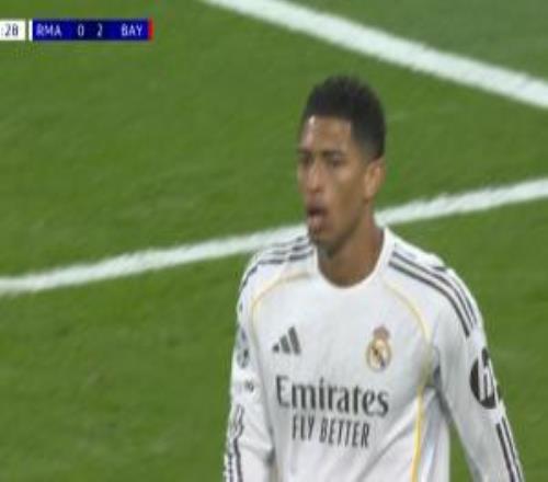 皇馬做出兩處換人調(diào)整：米利唐、貝林厄姆替補登場，皮塔奇被換下