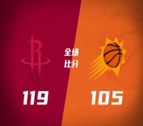 火箭7人上雙21分逆轉太陽取7連勝杜蘭特24分杰倫格林15分