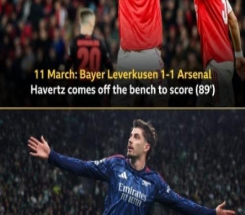 絕平勒沃庫(kù)森+絕殺葡體，哈弗茨連續(xù)2輪歐冠客場(chǎng)替補(bǔ)打進(jìn)關(guān)鍵球