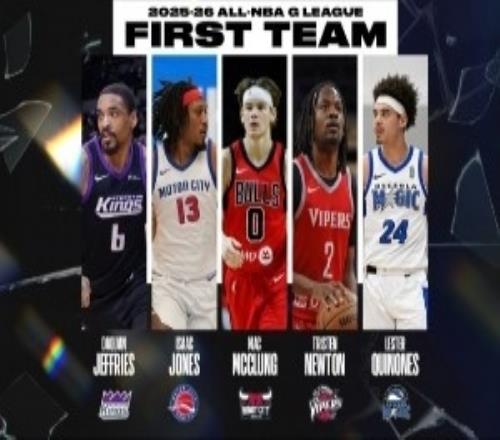 楊瀚森無緣！G聯(lián)盟最佳陣容：MVP麥克朗一陣湖人蒂米二陣