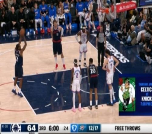 來了！小卡罰球達到本場第20分！連續(xù)56場得分20+！