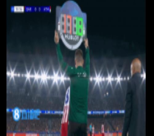 漢茨科半場受傷無法堅持，普比爾替補出場