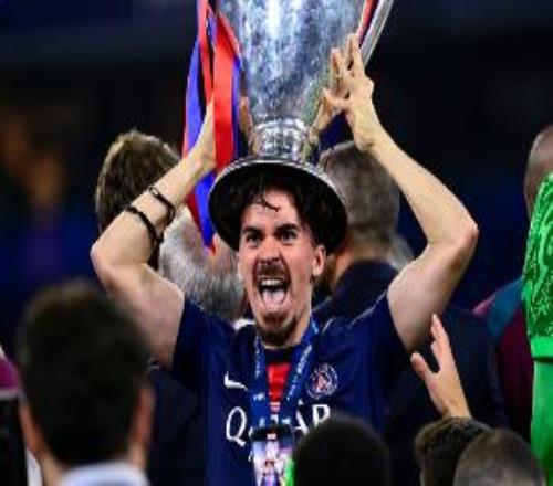 巴黎真核！維蒂尼亞本賽季1264次傳球+1407次觸球，均為歐冠最多