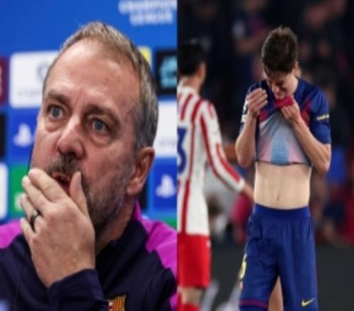 弗里克談加維賽后落淚：他已拼盡全力，下半場(chǎng)表現(xiàn)非常出色