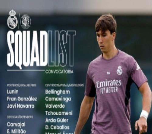 皇馬對陣赫羅納名單：門迪回歸，阿諾德、卡雷拉斯、呂迪格缺席