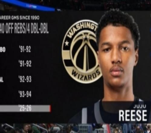 1990年至今僅5新秀生涯前10戰(zhàn)砍100分100板40前板4兩雙：里斯在列