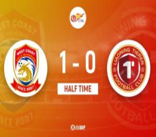 半场青岛西海岸暂10辽宁铁人刘小龙破门阿齐兹助攻