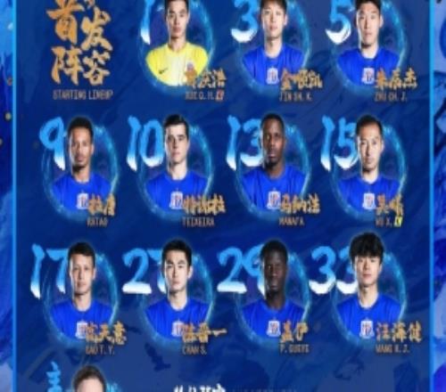 2026中超聯(lián)賽第5輪上海申花vs上海海港首發(fā)名單