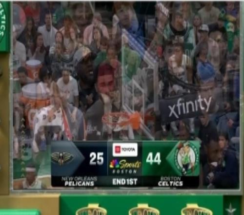 一節(jié)花！綠軍首節(jié)10記三分轟44分&領(lǐng)先鵜鶘19分布朗6中4得12分