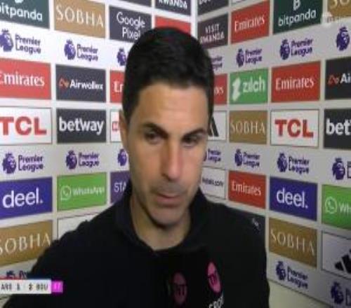 阿爾特塔：這無疑是一記重拳打在臉上，我們今天做了很多奇怪的事