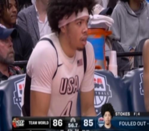 犯滿離場！明年狀元熱門泰蘭斯托克斯11中6拿15分罰球4中3