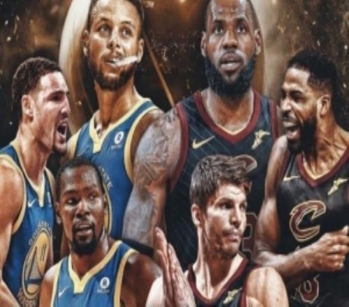 詹杜对决！美媒晒18年总决赛海报调侃：詹姆斯+TT+科沃尔VS杜库汤