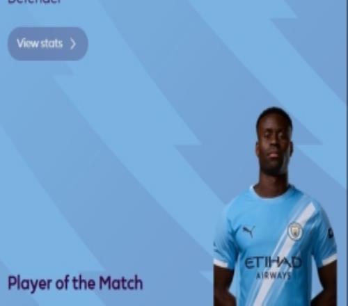 收獲曼城生涯聯賽首球，官方：格伊當選切爾西vs曼城全場最佳