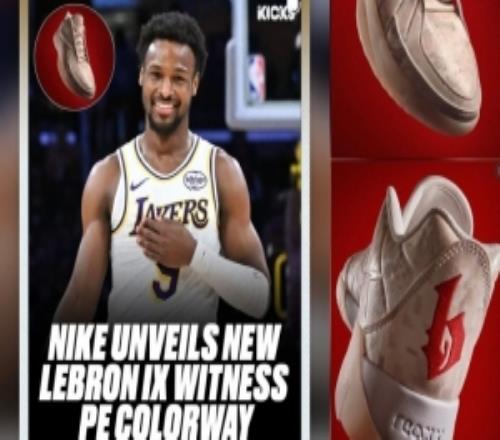 為愛子站臺(tái)！詹姆斯更新社媒曬WitnessIX球鞋的布朗尼專屬配色