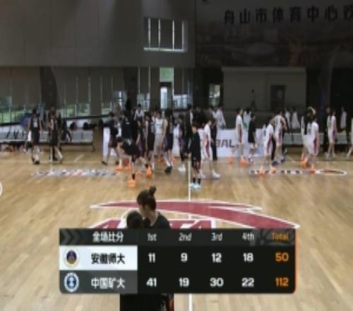 CUBAL女籃中國礦大62分大勝安徽師大李瑤17+6代晨曦12+10