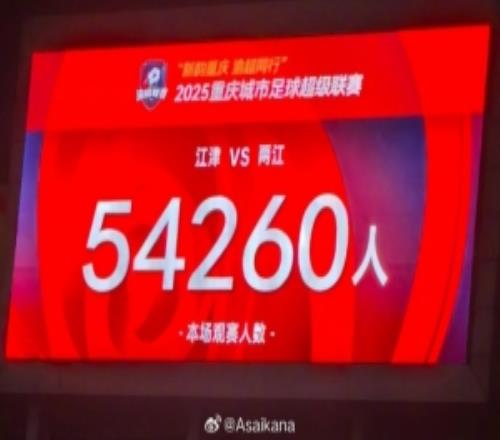 朱藝：超5.4萬人觀戰渝超決賽，目前是觀眾數最多的國內業余賽事