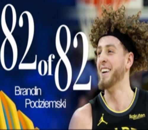 打滿82場(chǎng)！勇士官方祝賀波杰賽季全勤本賽季聯(lián)盟僅18人做到