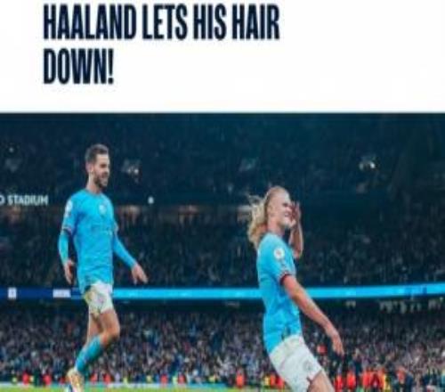 是否重演曼城官方回顧3年前41擊潰榜首阿森納，哈蘭德披頭散發(fā)