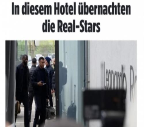 圖片報(bào)：皇馬全隊(duì)抵達(dá)慕尼黑備戰(zhàn)拜仁，為便利選擇入住四星級(jí)酒店