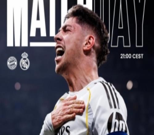 大战在即！皇马发布欧冠客场挑战拜仁海报，巴尔韦德怒吼出镜