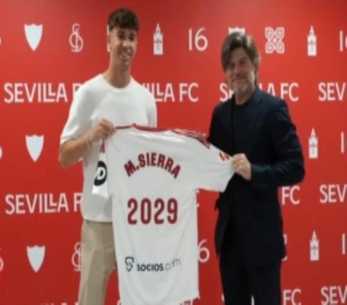 官方：塞維利亞續(xù)約21歲前鋒米格爾塞拉，新合同至2029年