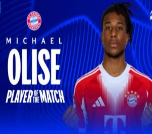 鎖定勝局，歐冠官方：奧利塞當(dāng)選拜仁43皇馬全場(chǎng)最佳球員