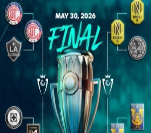 美冠杯半決賽對陣：托盧卡vs洛杉磯FC，納什維爾vs老虎大學