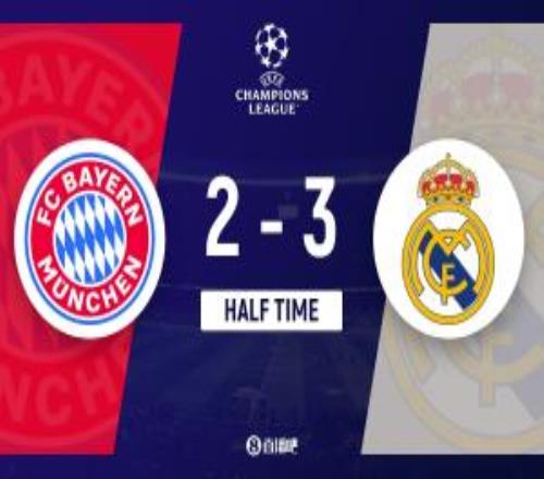 半場拜仁暫23總分44皇馬居萊爾雙響諾伊爾送禮凱恩姆巴佩破門