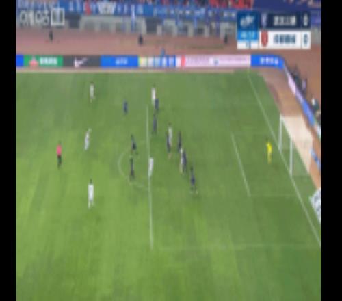 蓉城反越位成功，罗慕洛挑传，胡荷韬横传后点偏出球门