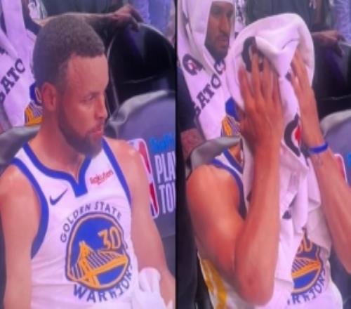 老兵漸凋零！庫(kù)里場(chǎng)邊掩面盡顯失落38歲將再次錯(cuò)失季后賽