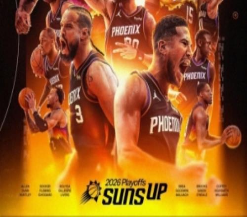 進(jìn)軍季后賽！太陽(yáng)官推發(fā)布海報(bào)慶祝晉級(jí)季后賽