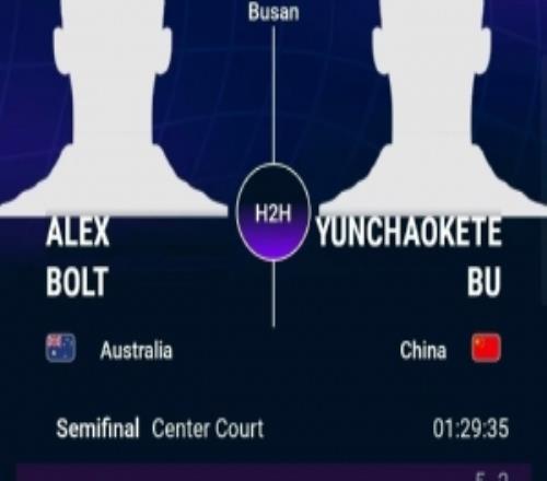 布云朝克特直落兩盤擊敗博爾特，晉級ATP挑戰賽釜山站決賽