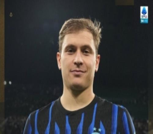 爆射建功！意甲官方：中場巴雷拉當(dāng)選國米vs卡利亞里全場MVP