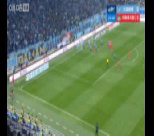 虛驚一場(chǎng)王上源角球弧線(xiàn)直接擊中橫梁