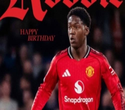 曼联官方为梅努庆祝21岁生日，球员至今为红魔出战97场7球5助