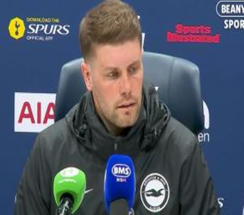 22絕平熱刺！布萊頓主帥：結(jié)果不錯(cuò)但想要更多相信熱刺能夠保級